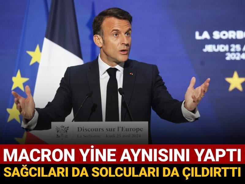 macron yine aynisini yapti sagcilari da solculari da cildirtti gmH7ZPG8